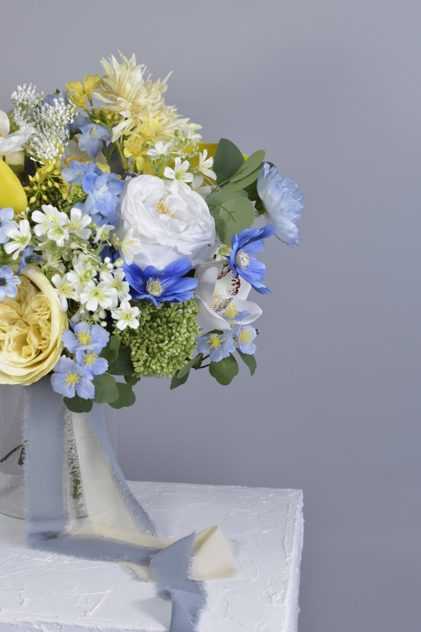 Vivid snowflake| Everlasting bridal bouquet