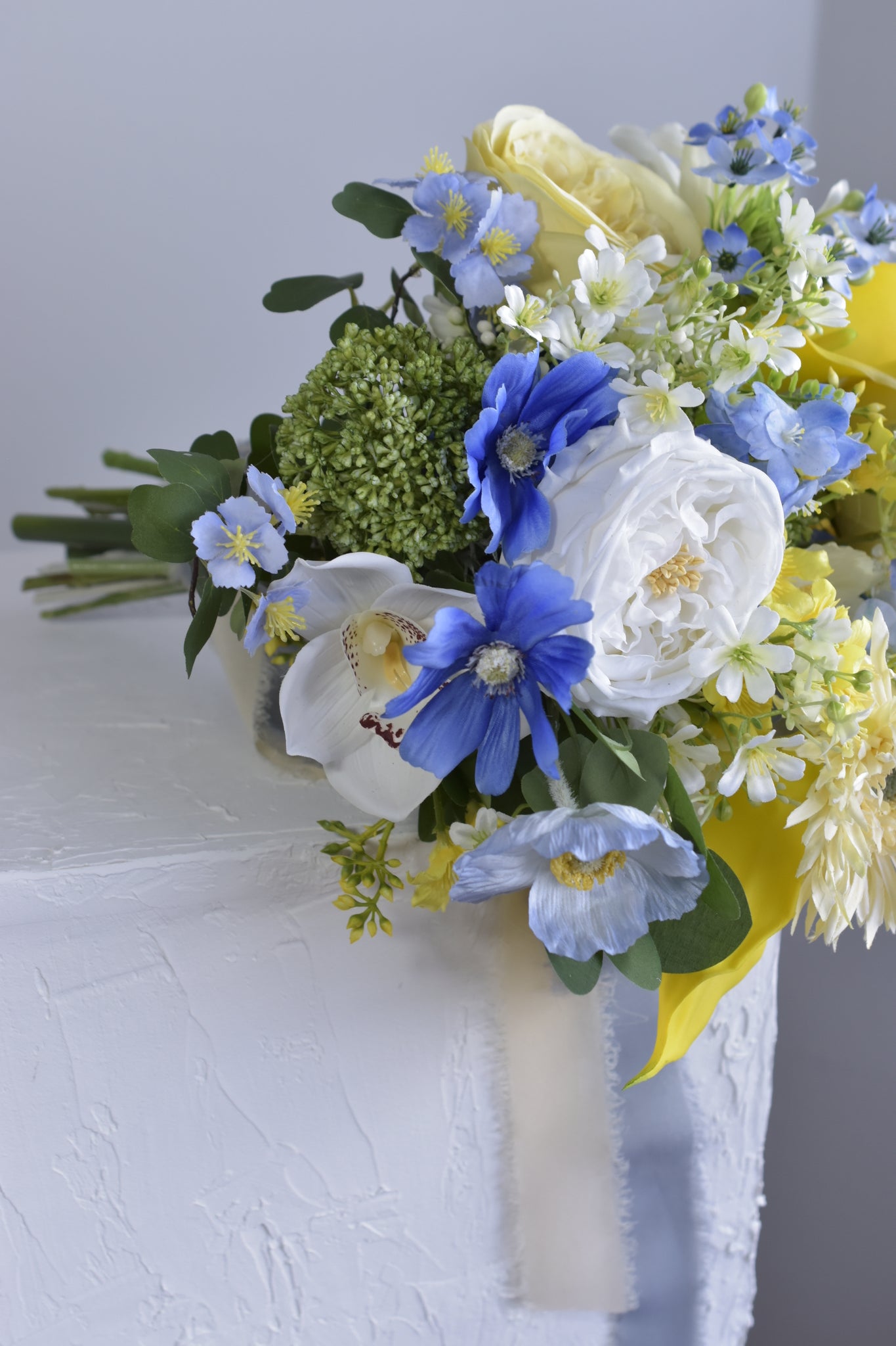 Vivid snowflake| Everlasting bridal bouquet