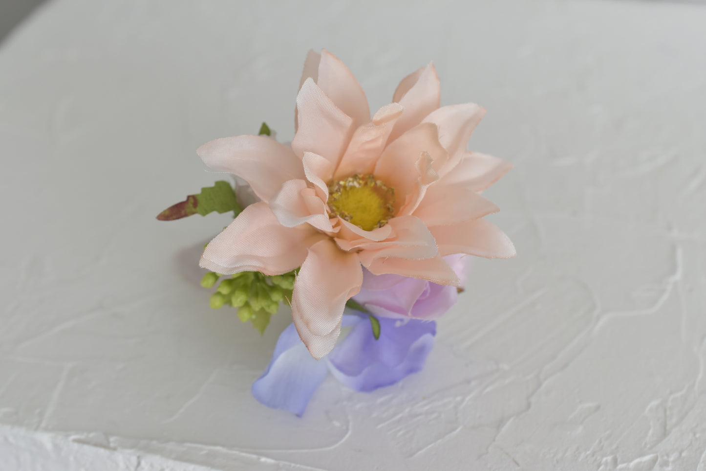 Lavender Twist| Boutonniere and Wrist Corsage