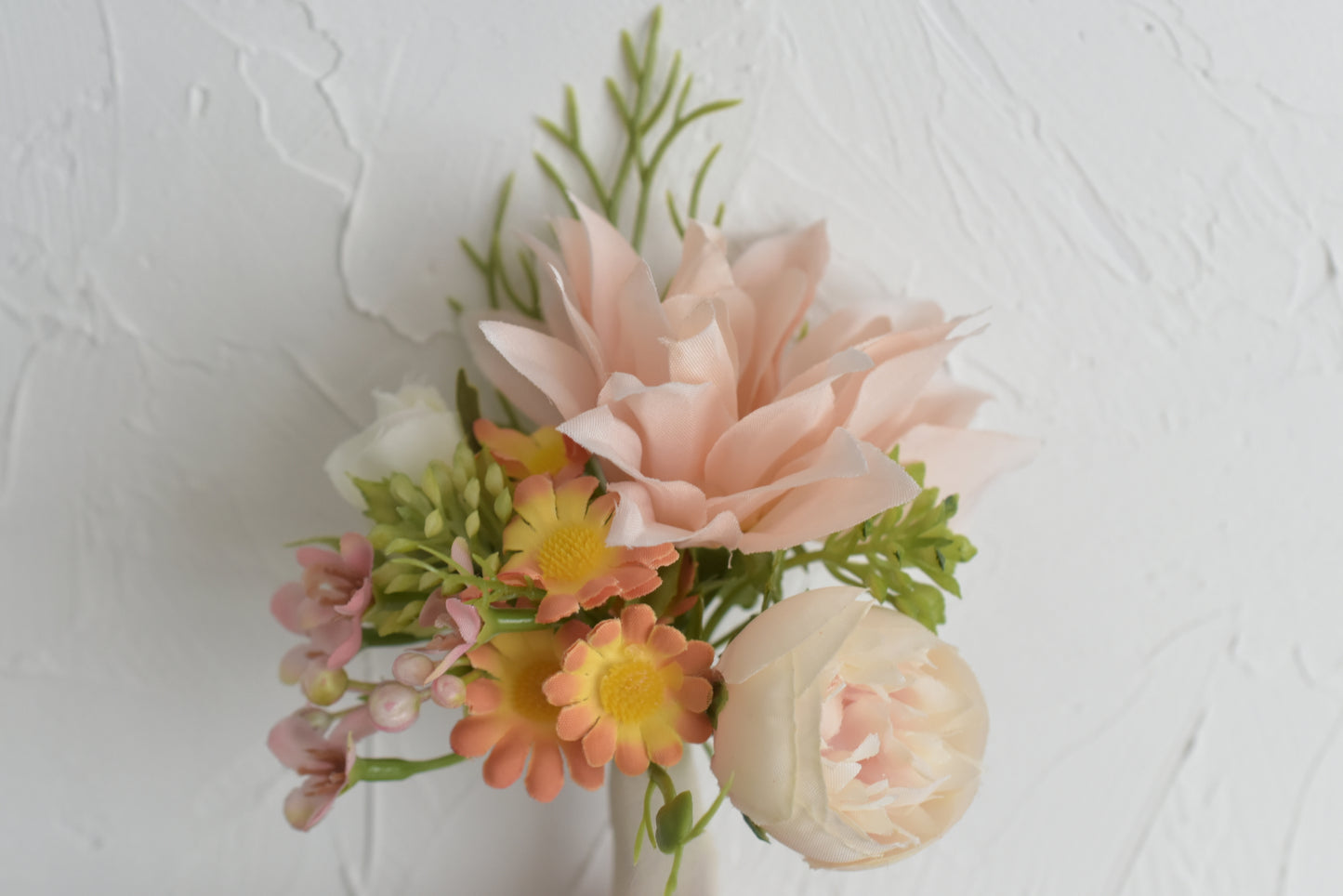 Afterglow| Boutonniere and Wrist Corsage