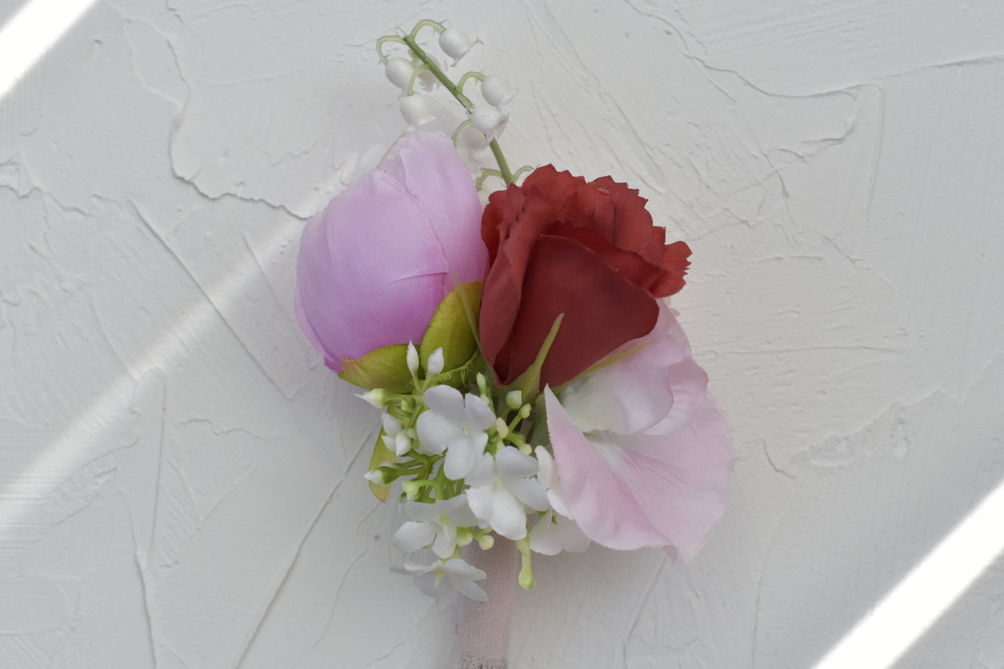 Scarlet Secret| Boutonniere and Wrist Corsage