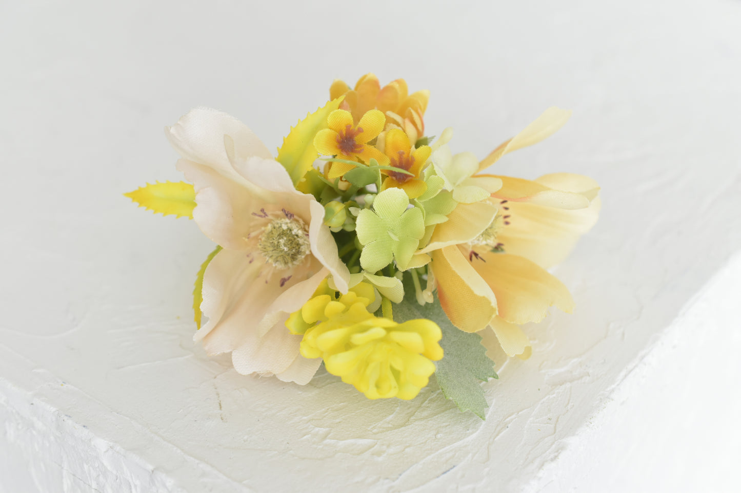Lemon Champagne| Boutonniere and Wrist Corsage