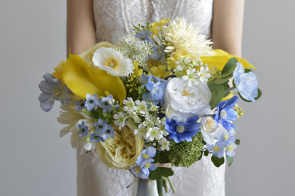 Vivid snowflake| Everlasting bridal bouquet