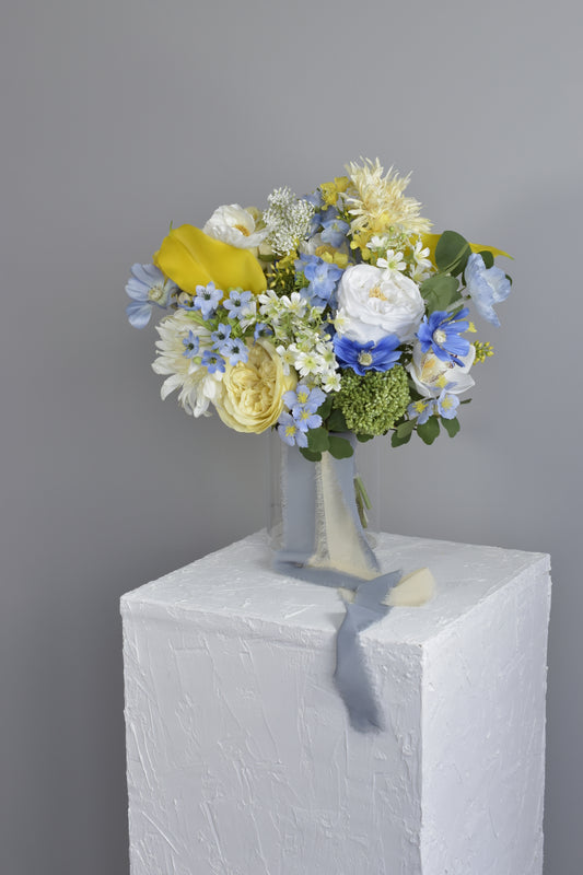 Vivid snowflake| Everlasting bridal bouquet
