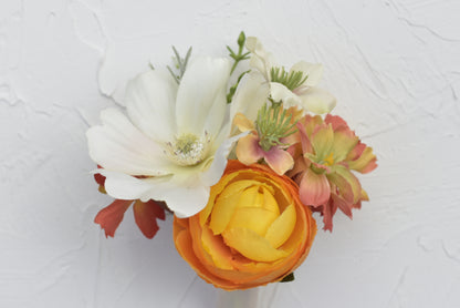 Fall Foliage| Boutonniere and Wrist Corsage