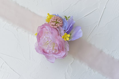 Garden Joy| Boutonniere and Wrist Corsage