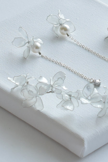 Elara Bridal Hair Vine Set
