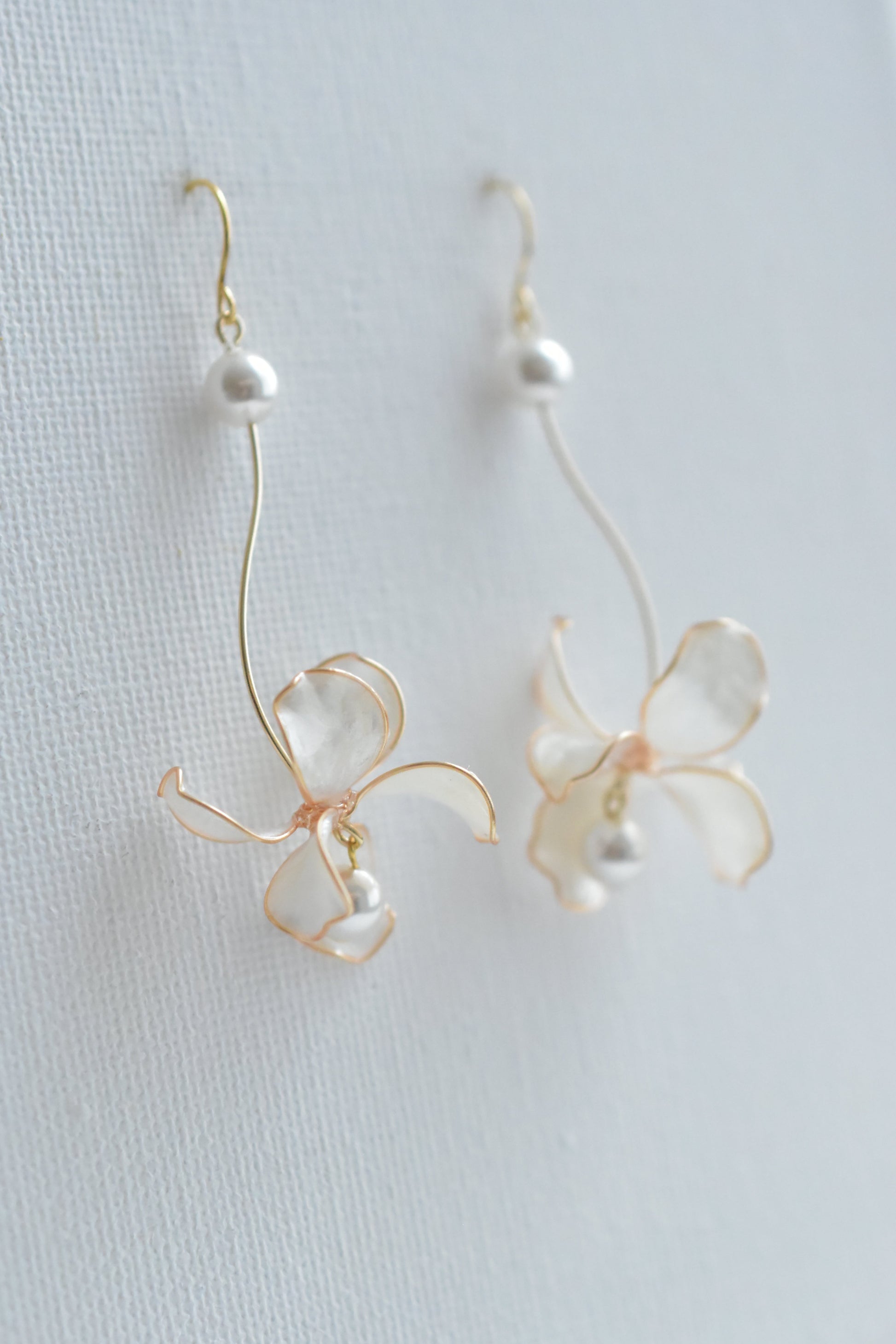 unique Golden Floral Jasmine Earrings 