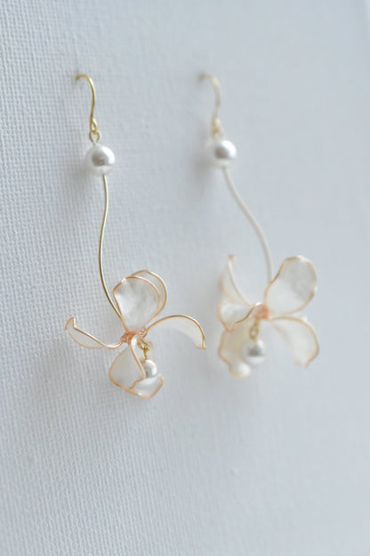 unique Golden Floral Jasmine Earrings 